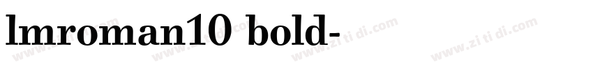 lmroman10 bold字体转换